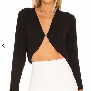 LNA Kinski Crop Ribbed Top